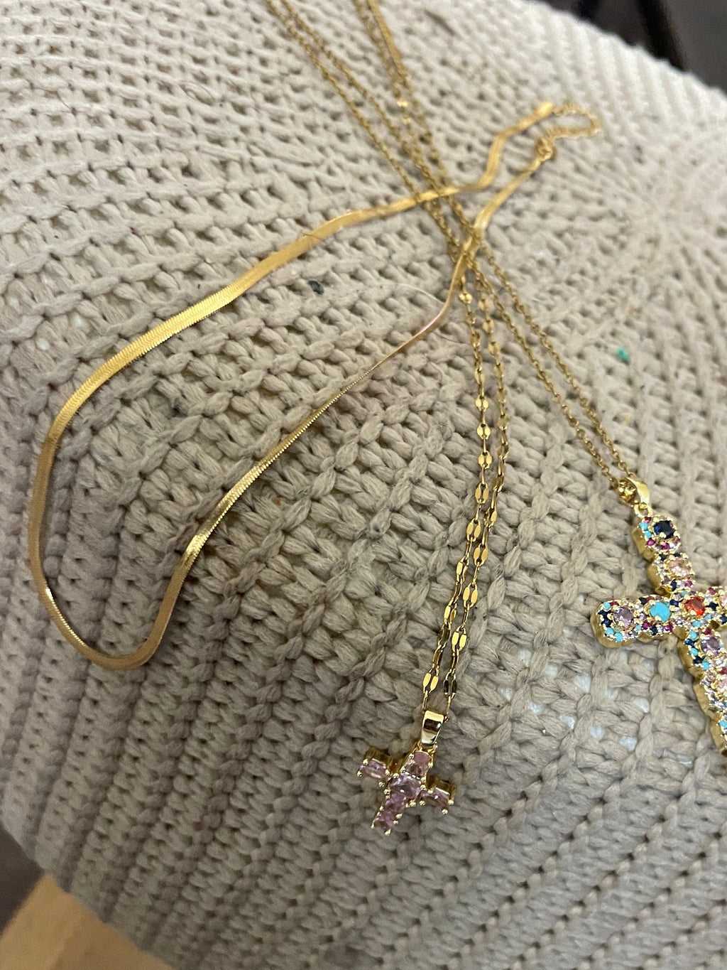 18K Gold PVD Stainless Steel Blade Necklace