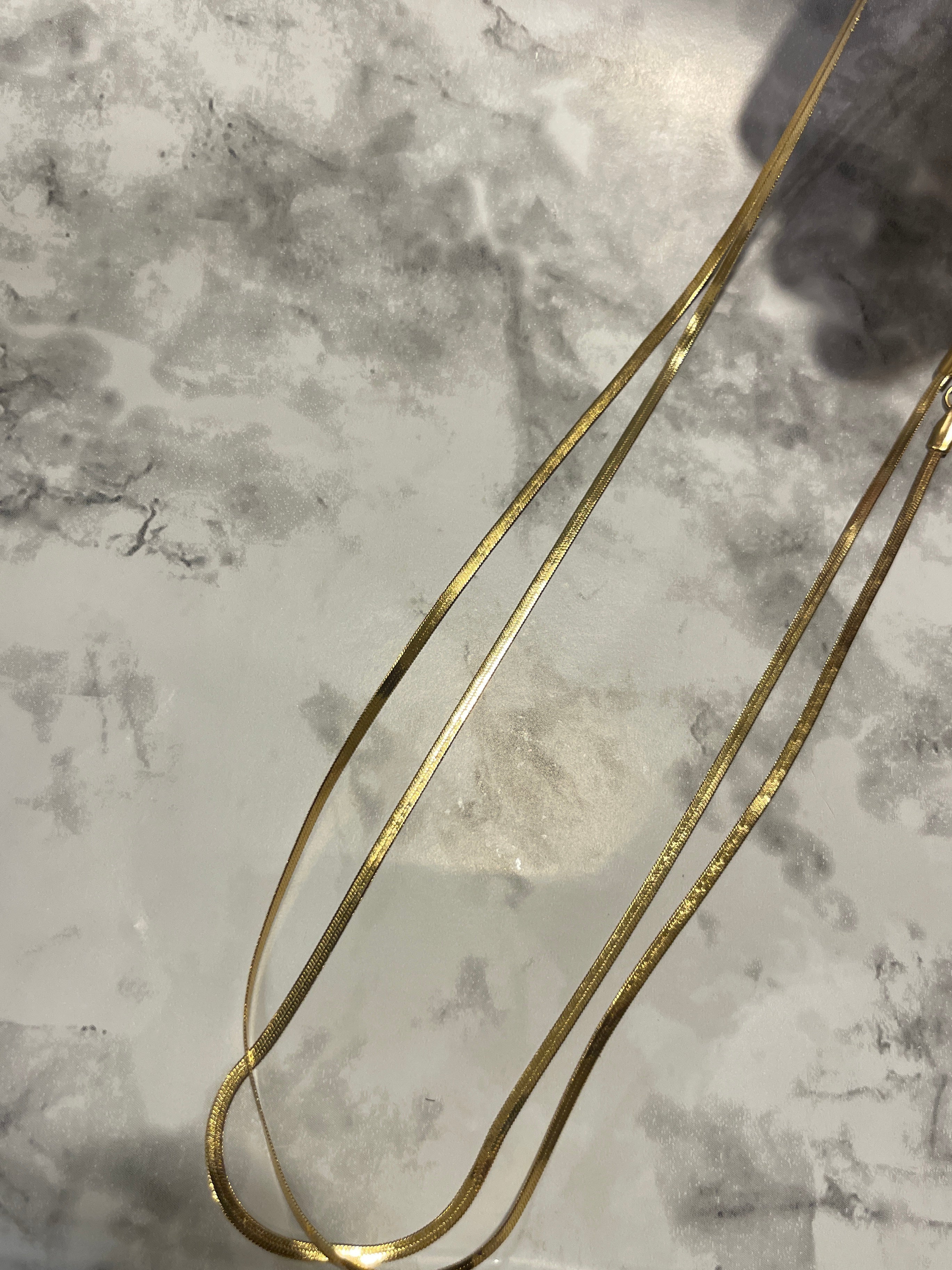 18K Gold PVD Stainless Steel Blade Necklace