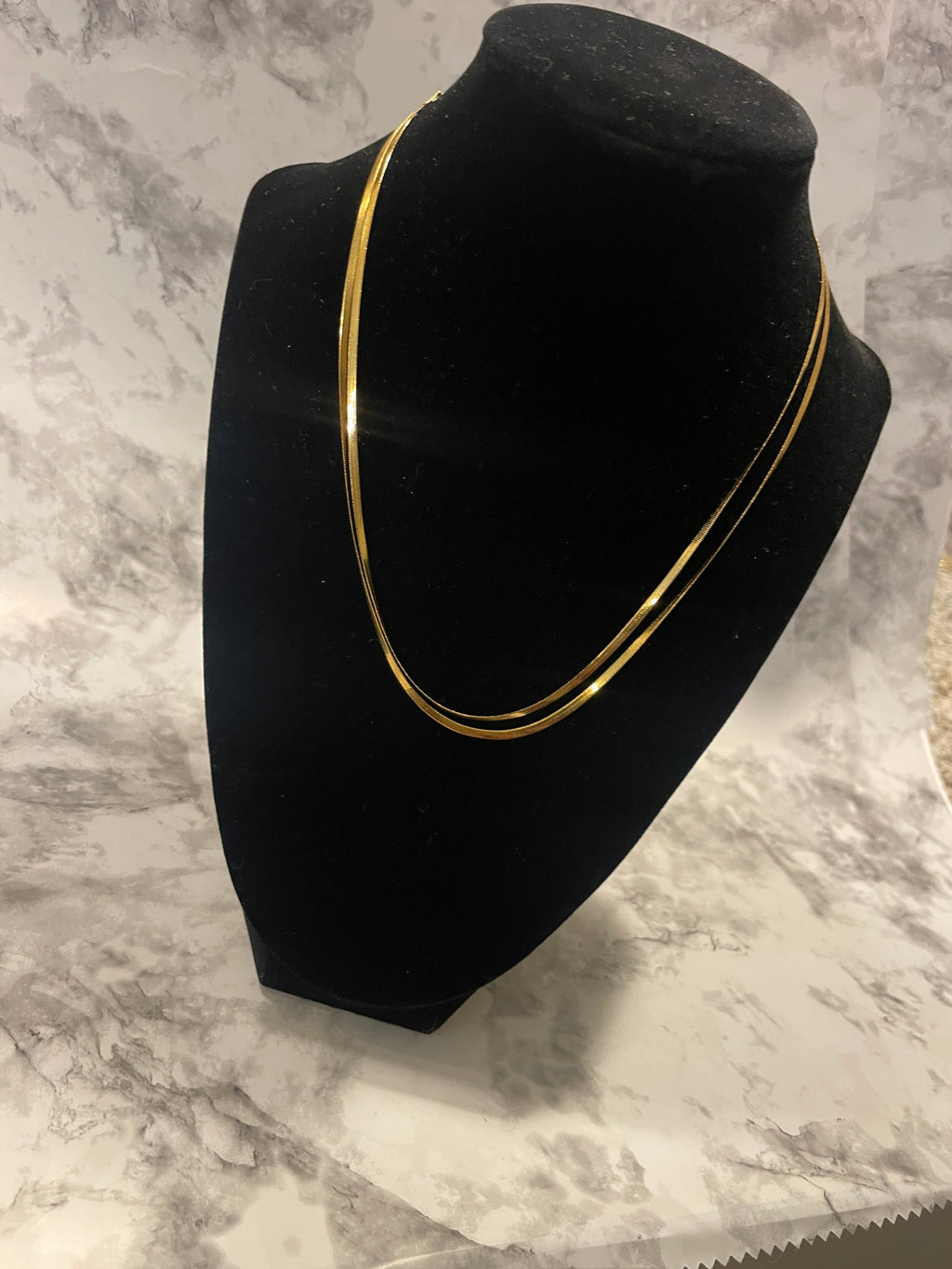 18K Gold PVD Stainless Steel Blade Necklace