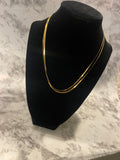 18K Gold PVD Stainless Steel Blade Necklace