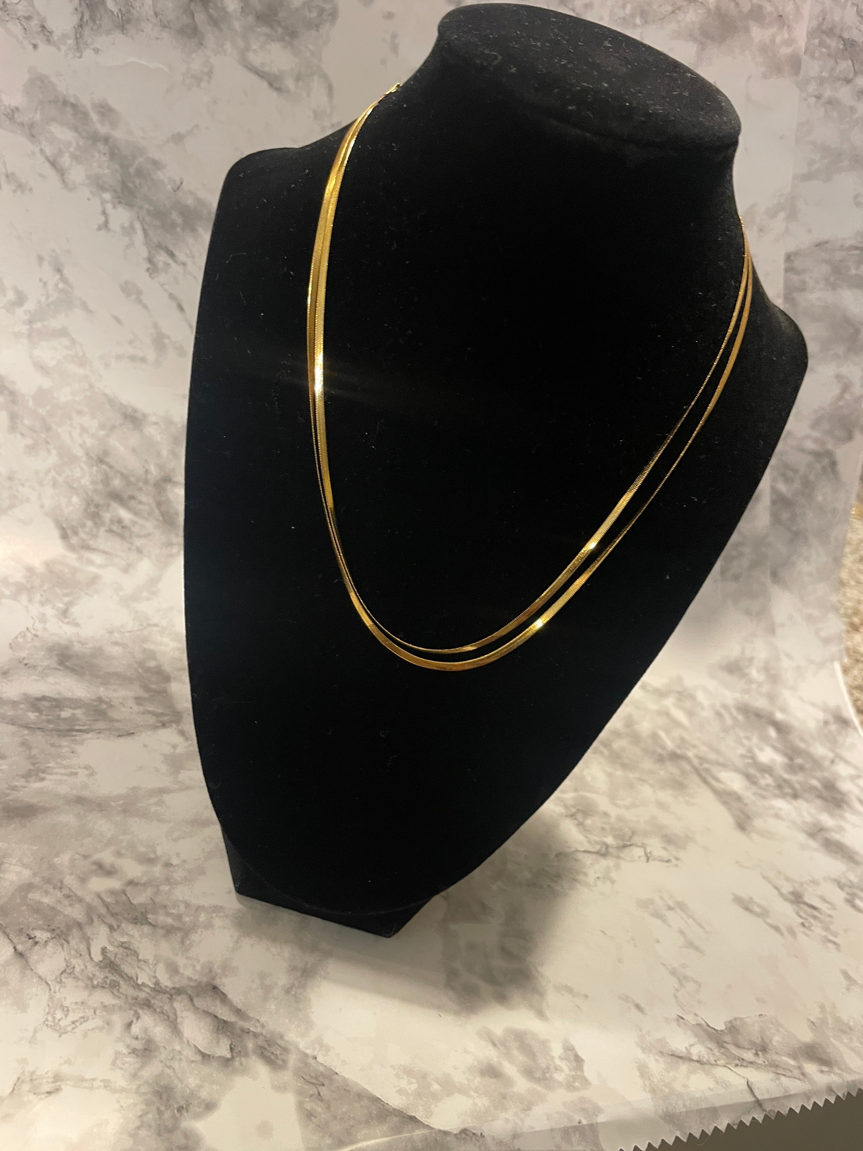18K Gold PVD Stainless Steel Blade Necklace