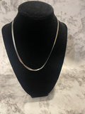 Silver Stainless Steel Blade Necklace